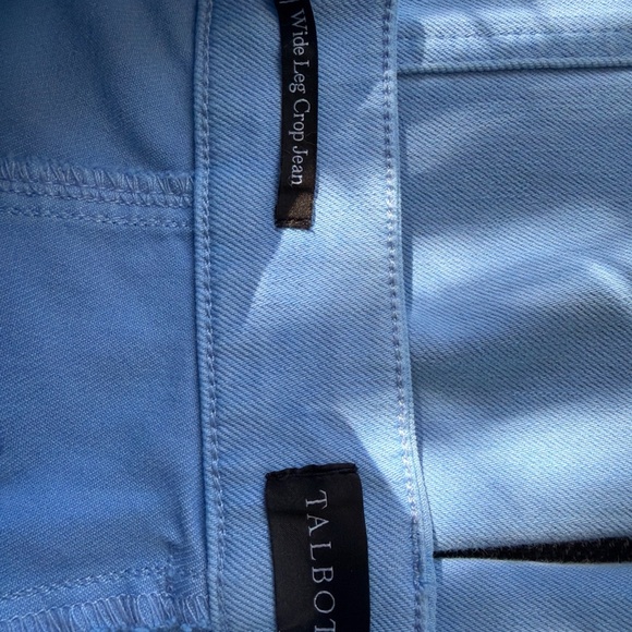 Talbot Wide Leg Crop jeans Lakeside Blue Size 0P - Picture 11 of 15